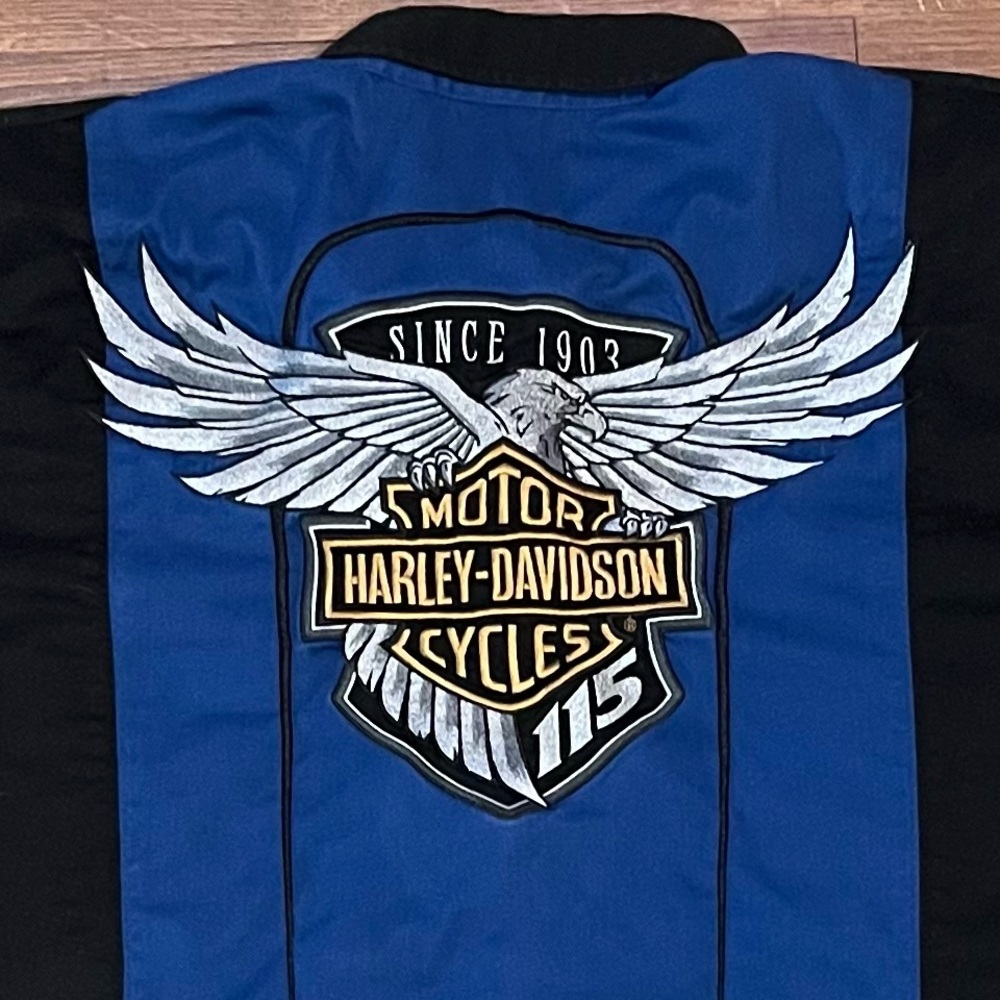 Men’s Harley Davidson 115 Anniversary 5XL Polo Metal Snaps